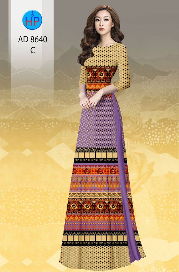 Vải Áo Dài Hoa Văn Độc Đáo AD 8640 45 Vải Áo Dài Hoa Văn Độc Đáo AD 8640