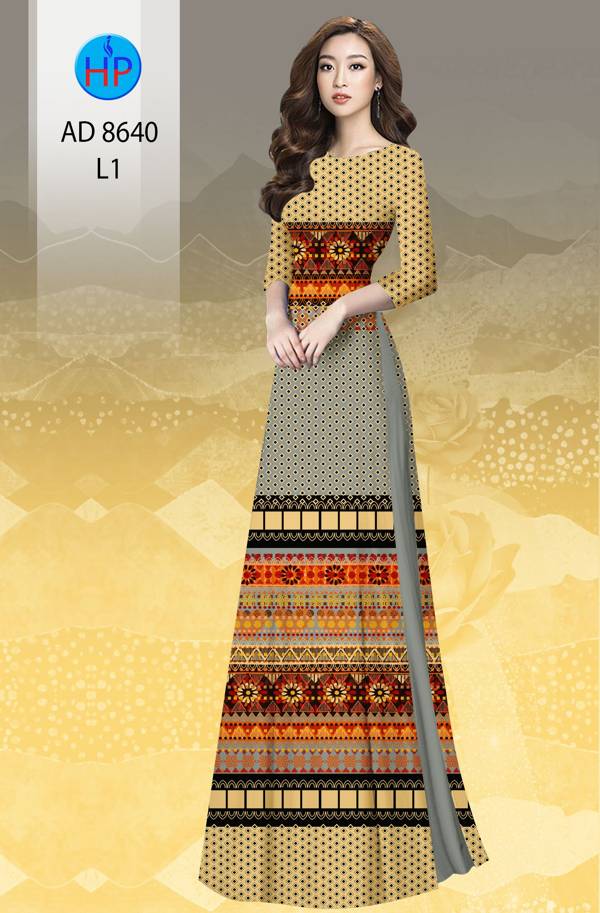 Vải Áo Dài Hoa Văn Độc Đáo AD 8640 44 Vải Áo Dài Hoa Văn Độc Đáo AD 8640