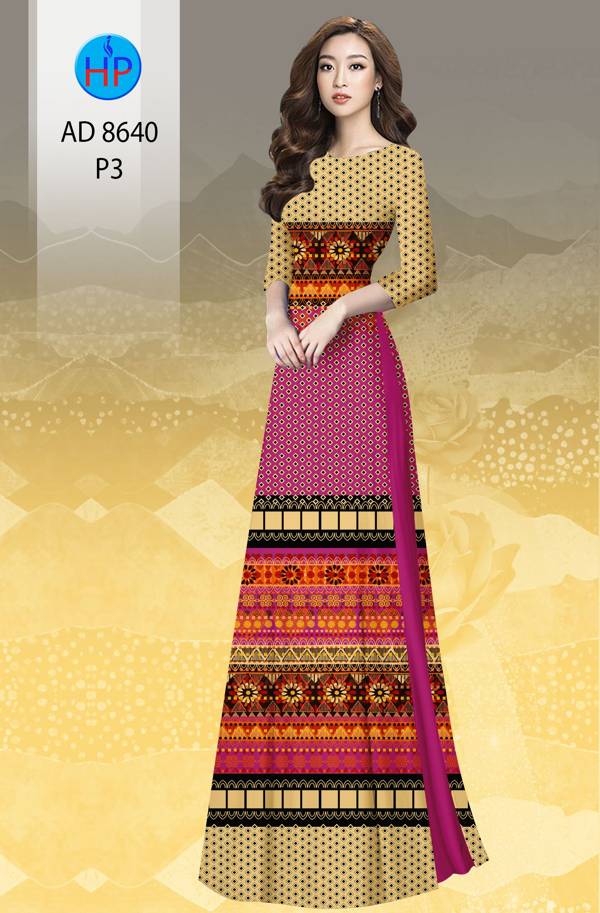 Vải Áo Dài Hoa Văn Độc Đáo AD 8640 47 Vải Áo Dài Hoa Văn Độc Đáo AD 8640