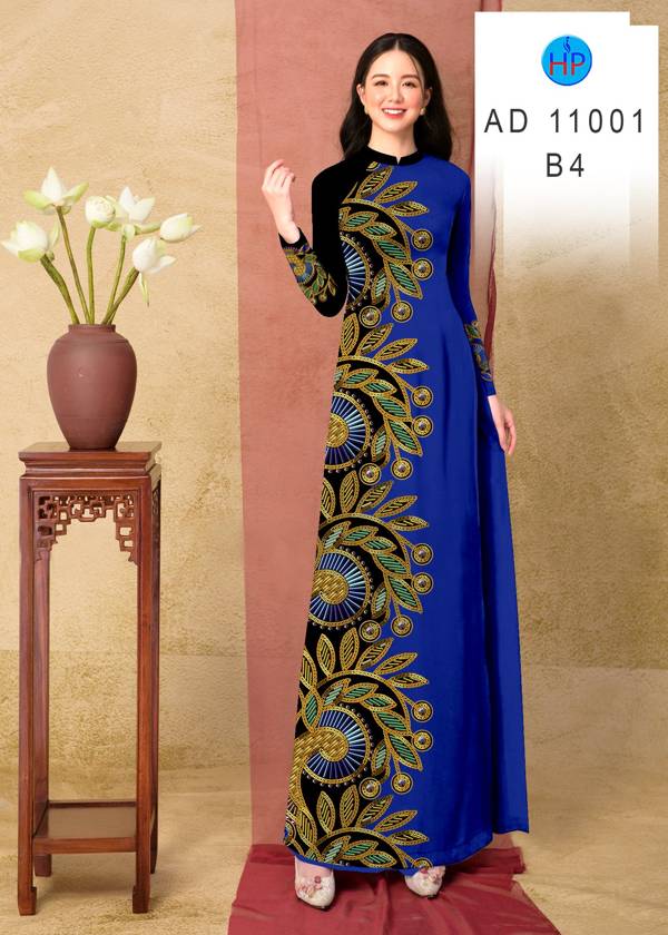 Vải Áo Dài Hoa Văn Kiểu Mới AD 11001 37 Vải Áo Dài Hoa Văn Kiểu Mới AD 11001