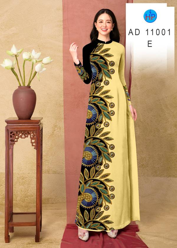 Vải Áo Dài Hoa Văn Kiểu Mới AD 11001 38 Vải Áo Dài Hoa Văn Kiểu Mới AD 11001