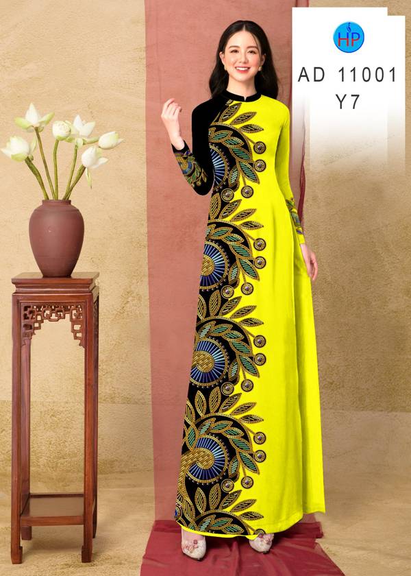 Vải Áo Dài Hoa Văn Kiểu Mới AD 11001 46 Vải Áo Dài Hoa Văn Kiểu Mới AD 11001