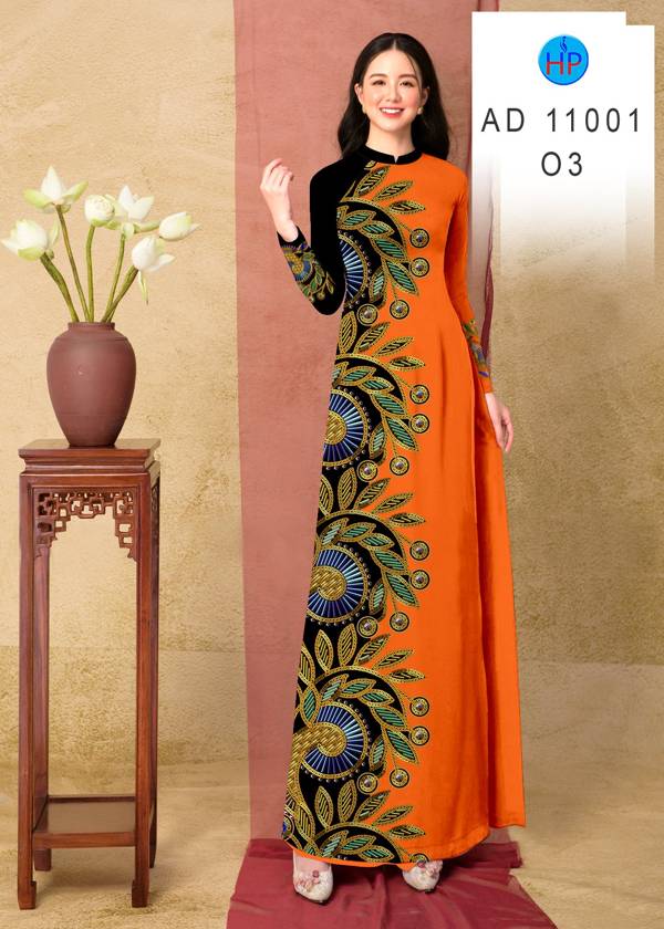 Vải Áo Dài Hoa Văn Kiểu Mới AD 11001 47 Vải Áo Dài Hoa Văn Kiểu Mới AD 11001