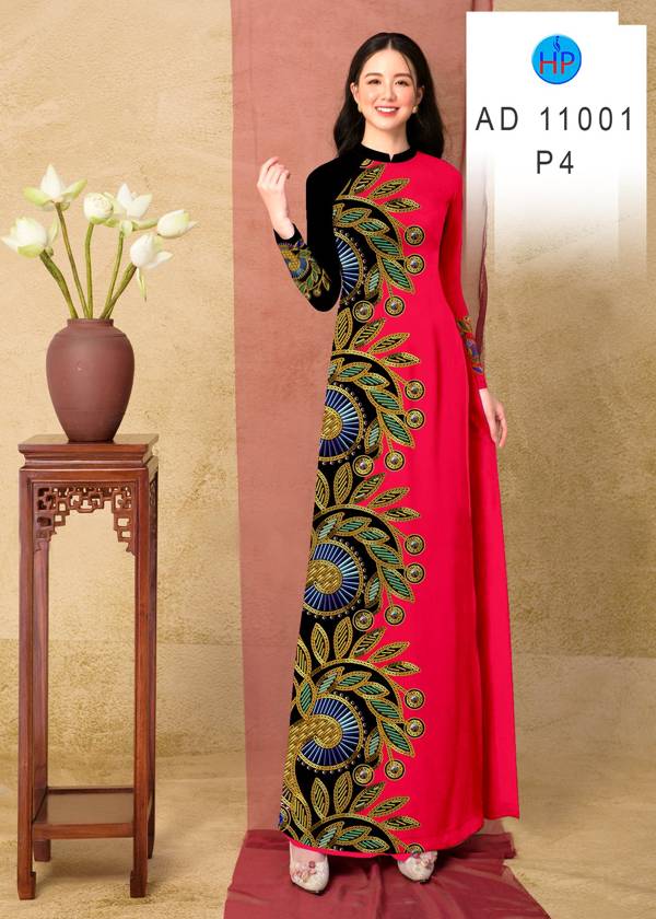 Vải Áo Dài Hoa Văn Kiểu Mới AD 11001 51 Vải Áo Dài Hoa Văn Kiểu Mới AD 11001