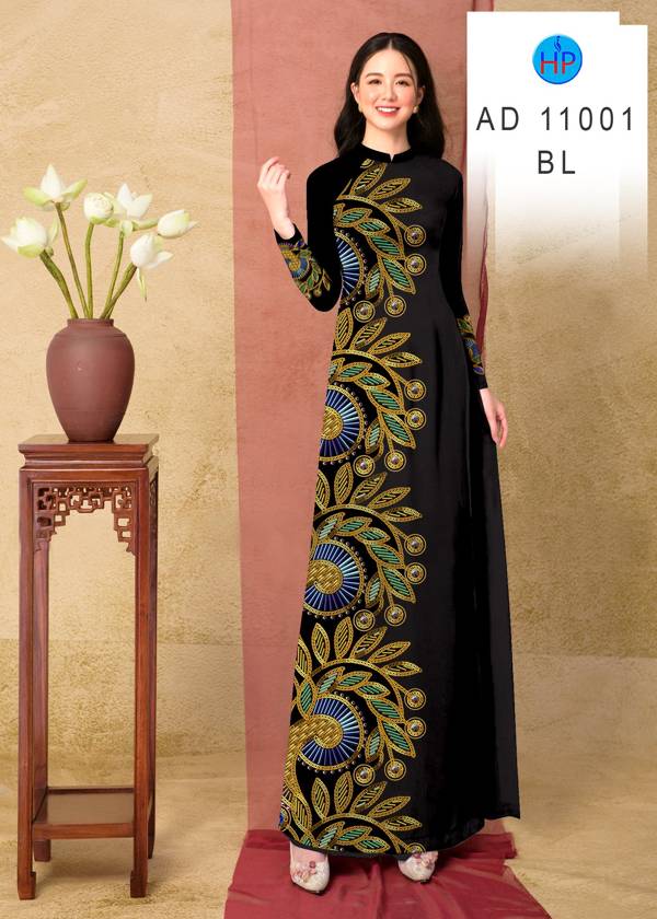 Vải Áo Dài Hoa Văn Kiểu Mới AD 11001 49 Vải Áo Dài Hoa Văn Kiểu Mới AD 11001