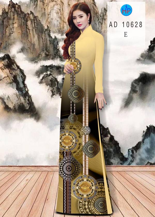 Vải Áo Dài Hoa Văn Kiểu Mới AD 10628