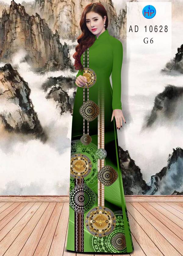 Vải Áo Dài Hoa Văn Kiểu Mới AD 10628