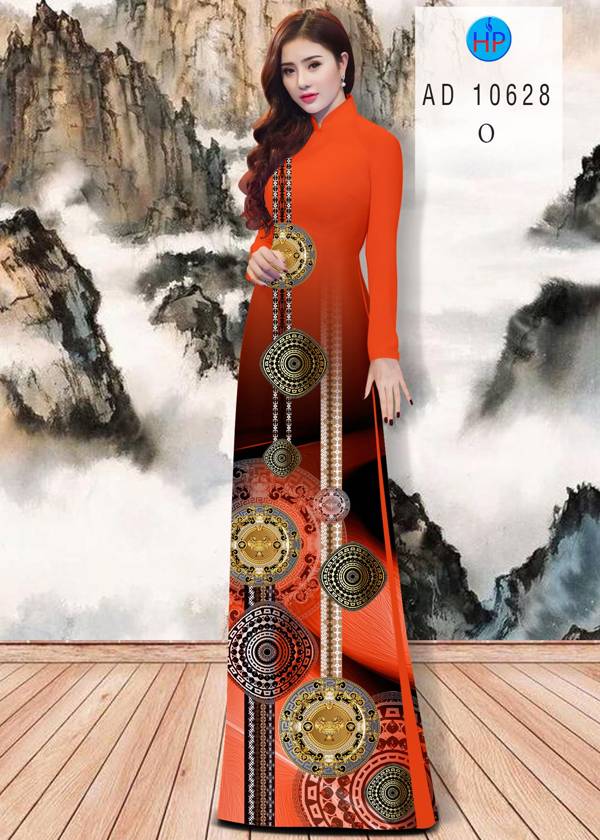 Vải Áo Dài Hoa Văn Kiểu Mới AD 10628