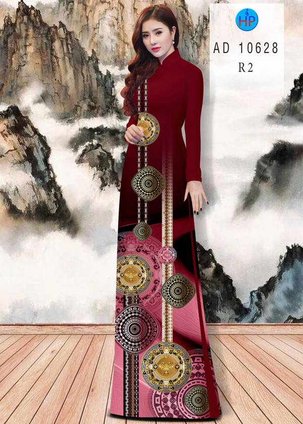 Vải Áo Dài Hoa Văn Kiểu Mới AD 10628