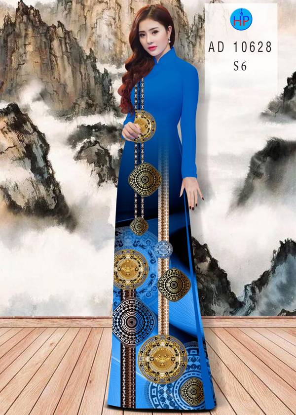 Vải Áo Dài Hoa Văn Kiểu Mới AD 10628