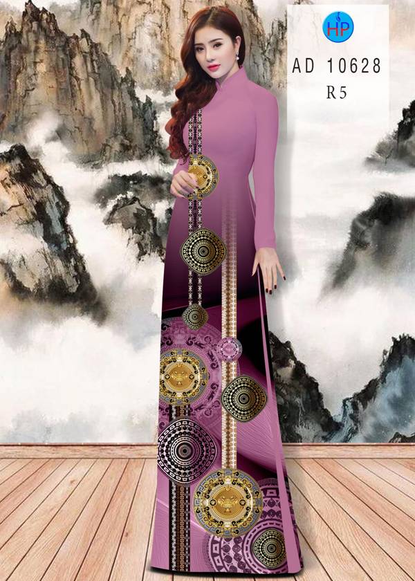 Vải Áo Dài Hoa Văn Kiểu Mới AD 10628