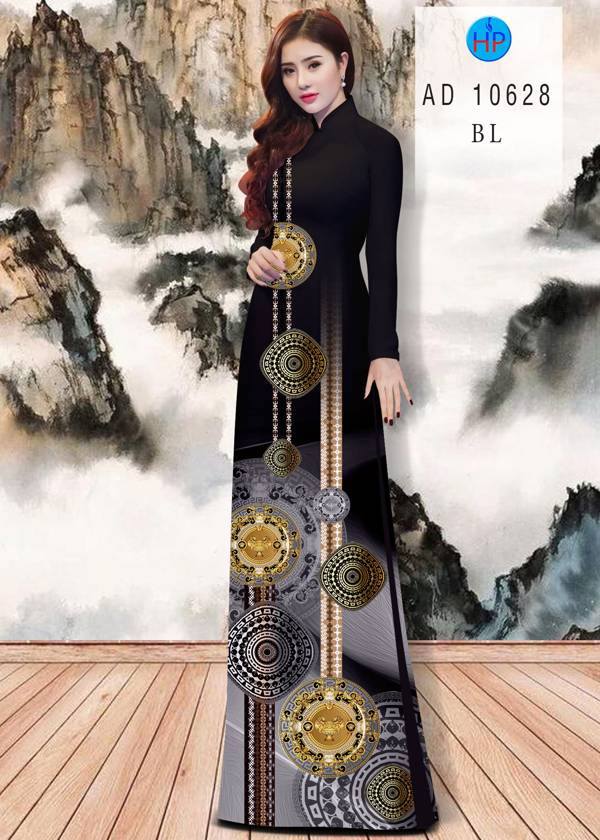 Vải Áo Dài Hoa Văn Kiểu Mới AD 10628