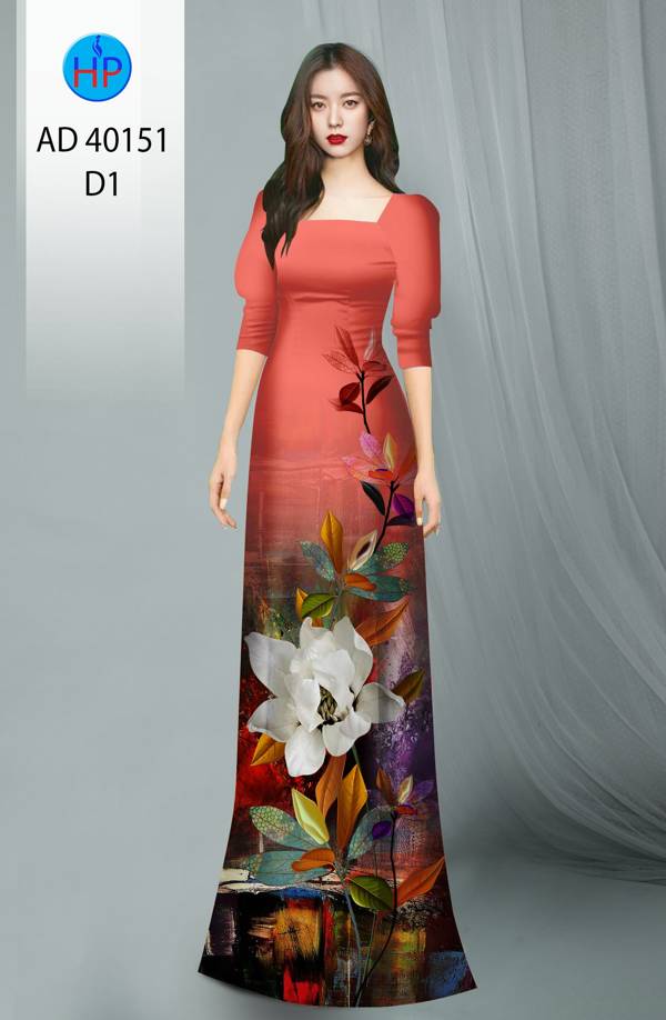 Vải Áo Dài Hoa Sen Kiểu Mới AD 40151 43 Vải Áo Dài Hoa Sen Kiểu Mới AD 40151