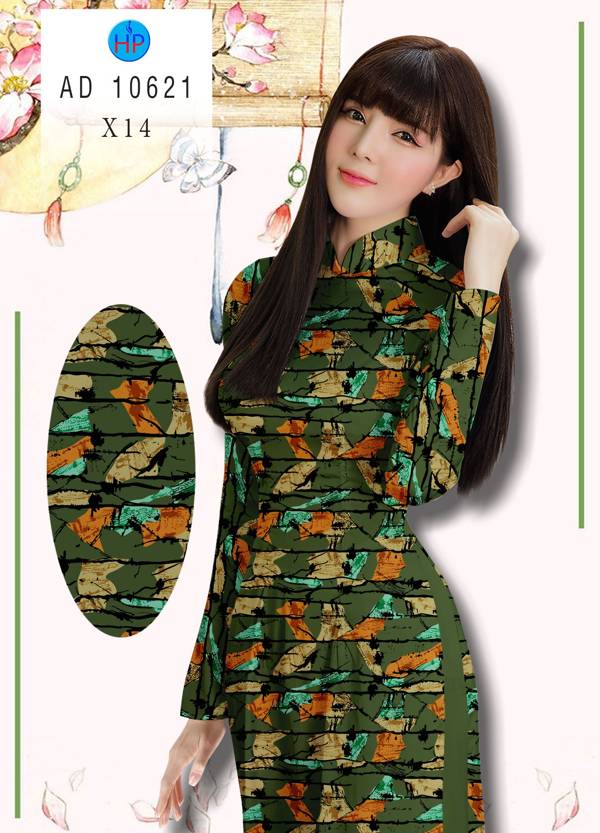 Vải Áo Dài Hoa Văn Độc Đáo AD 10621 38 Vải Áo Dài Hoa Văn Độc Đáo AD 10621