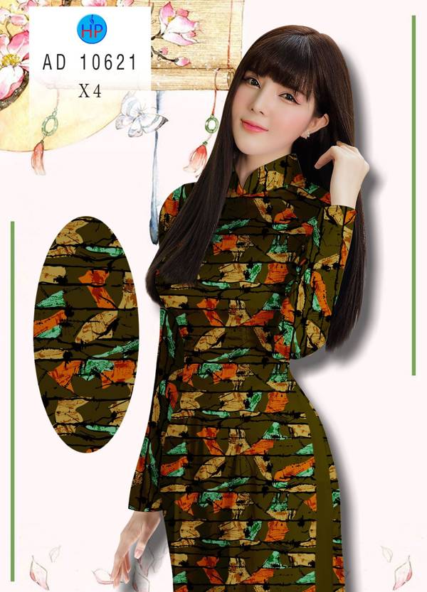 Vải Áo Dài Hoa Văn Độc Đáo AD 10621 39 Vải Áo Dài Hoa Văn Độc Đáo AD 10621