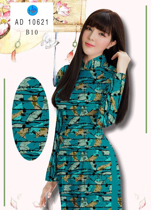 Vải Áo Dài Hoa Văn Độc Đáo AD 10621 41 Vải Áo Dài Hoa Văn Độc Đáo AD 10621