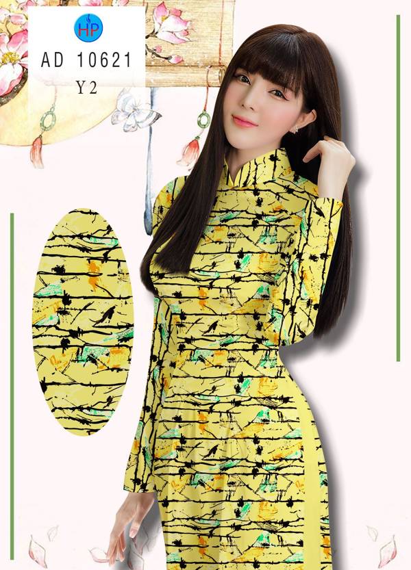 Vải Áo Dài Hoa Văn Độc Đáo AD 10621 49 Vải Áo Dài Hoa Văn Độc Đáo AD 10621