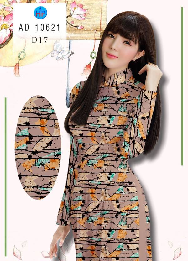 Vải Áo Dài Hoa Văn Độc Đáo AD 10621 51 Vải Áo Dài Hoa Văn Độc Đáo AD 10621