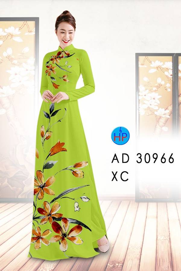 Vải Áo Dài Hoa In 3D Vừa Ra AD 30966 37 Vải Áo Dài Hoa In 3D Vừa Ra  AD 30966