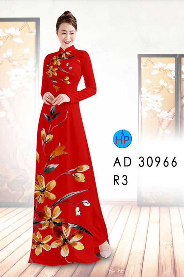 Vải Áo Dài Hoa In 3D Vừa Ra AD 30966 40 Vải Áo Dài Hoa In 3D Vừa Ra  AD 30966