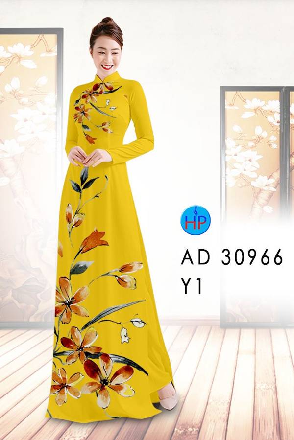 Vải Áo Dài Hoa In 3D Vừa Ra AD 30966 39 Vải Áo Dài Hoa In 3D Vừa Ra  AD 30966