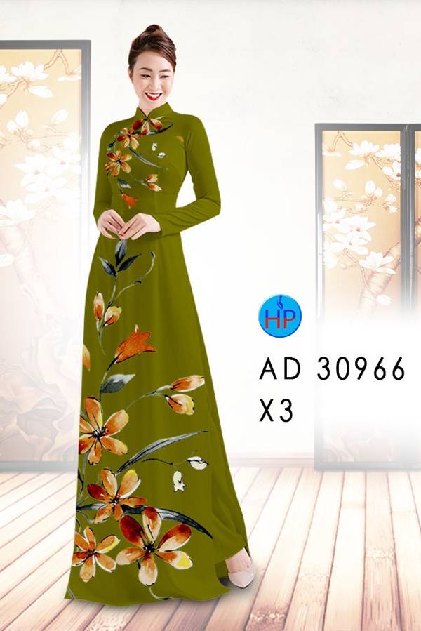Vải Áo Dài Hoa In 3D Vừa Ra AD 30966 38 Vải Áo Dài Hoa In 3D Vừa Ra  AD 30966