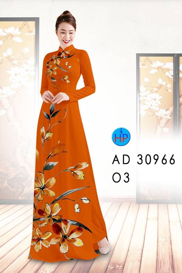 Vải Áo Dài Hoa In 3D Vừa Ra AD 30966 42 Vải Áo Dài Hoa In 3D Vừa Ra  AD 30966