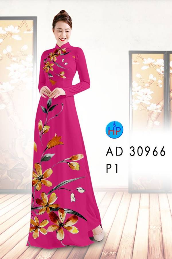 Vải Áo Dài Hoa In 3D Vừa Ra AD 30966 43 Vải Áo Dài Hoa In 3D Vừa Ra  AD 30966