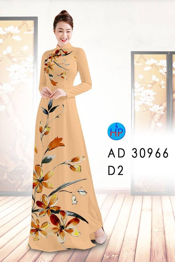 Vải Áo Dài Hoa In 3D Vừa Ra AD 30966 50 Vải Áo Dài Hoa In 3D Vừa Ra  AD 30966