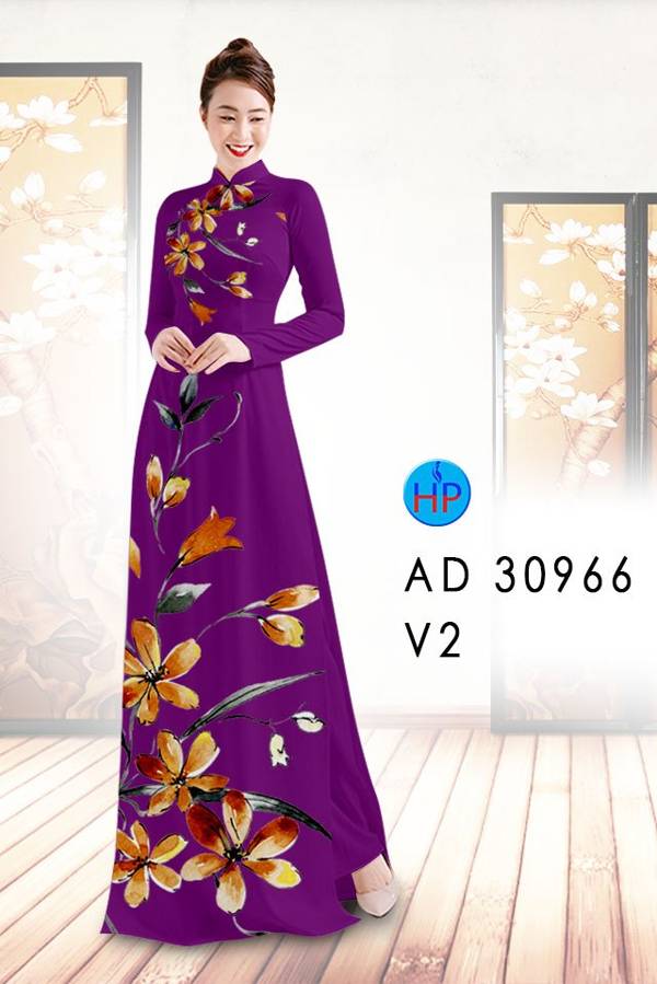 Vải Áo Dài Hoa In 3D Vừa Ra AD 30966 52 Vải Áo Dài Hoa In 3D Vừa Ra  AD 30966