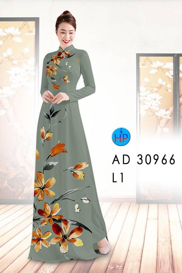 Vải Áo Dài Hoa In 3D Vừa Ra AD 30966 51 Vải Áo Dài Hoa In 3D Vừa Ra  AD 30966