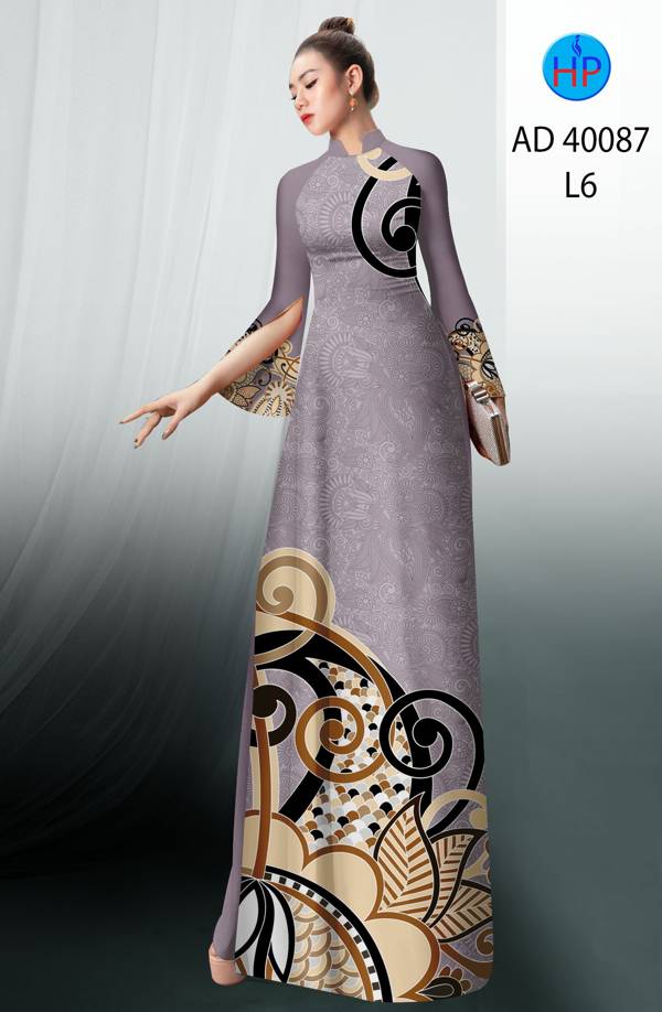 Vải Áo Dài Hoa Văn Thiết Kế 2021 AD 40087 40 Vải Áo Dài Hoa Văn Thiết Kế 2021 AD 40087