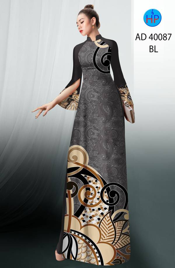 Vải Áo Dài Hoa Văn Thiết Kế 2021 AD 40087 55 Vải Áo Dài Hoa Văn Thiết Kế 2021 AD 40087