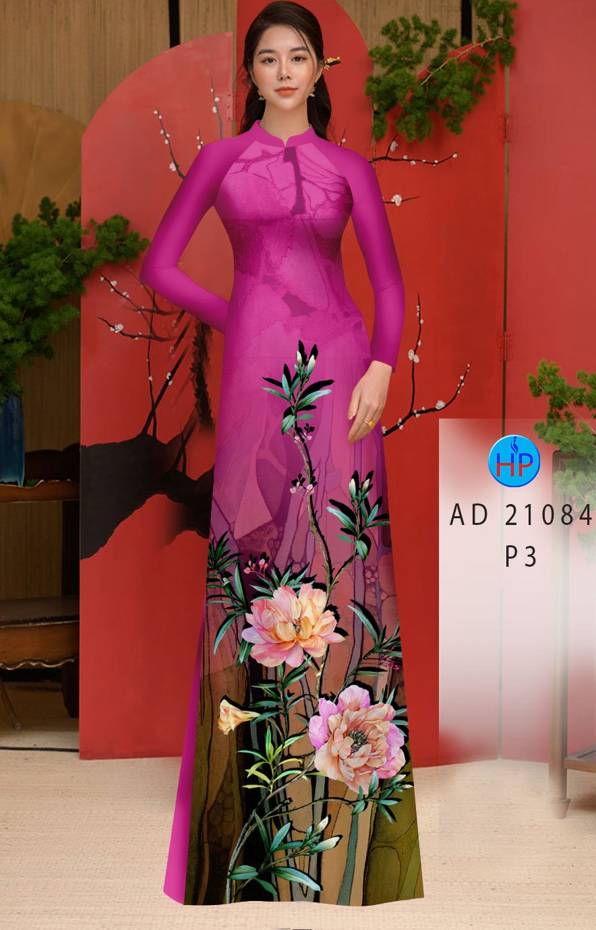 Vải Áo Dài Hoa Sen Mới Ra AD 21084 46 Vải Áo Dài Hoa Sen Mới Ra AD 21084
