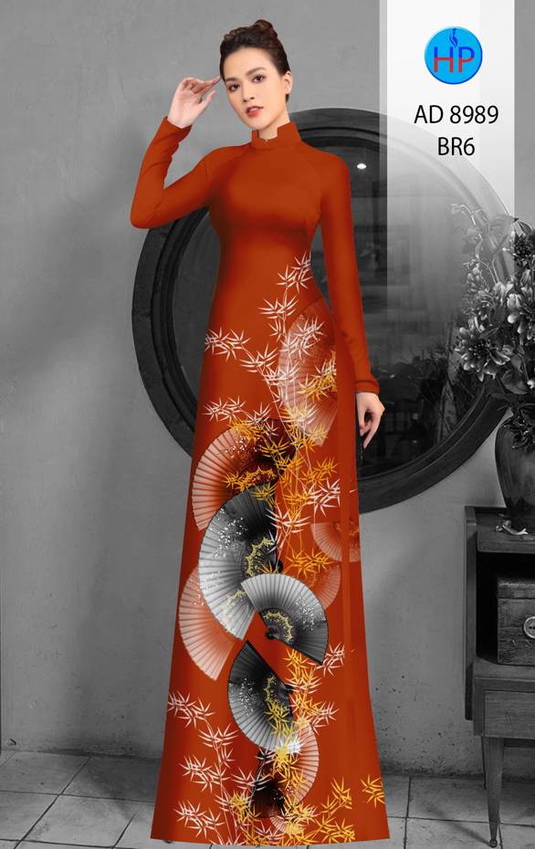 Vải Áo Dài Hoa In 3D Mới Ra AD 8989 48 Vải Áo Dài Hoa In 3D Mới Ra AD 8989