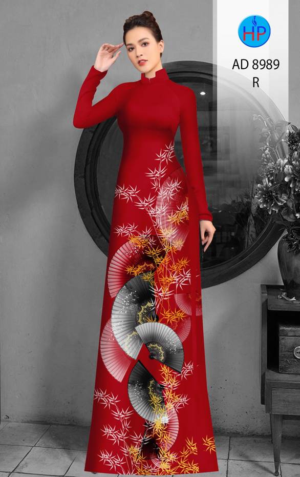 Vải Áo Dài Hoa In 3D Mới Ra AD 8989 50 Vải Áo Dài Hoa In 3D Mới Ra AD 8989