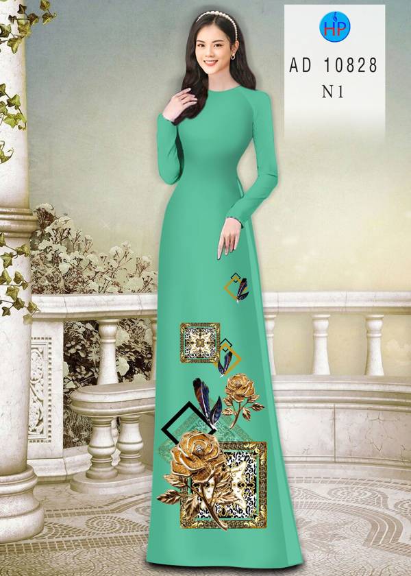 Vải Áo Dài Hoa Hồng Mới Ra AD 10828 41 Vải Áo Dài Hoa Hồng Mới Ra AD 10828