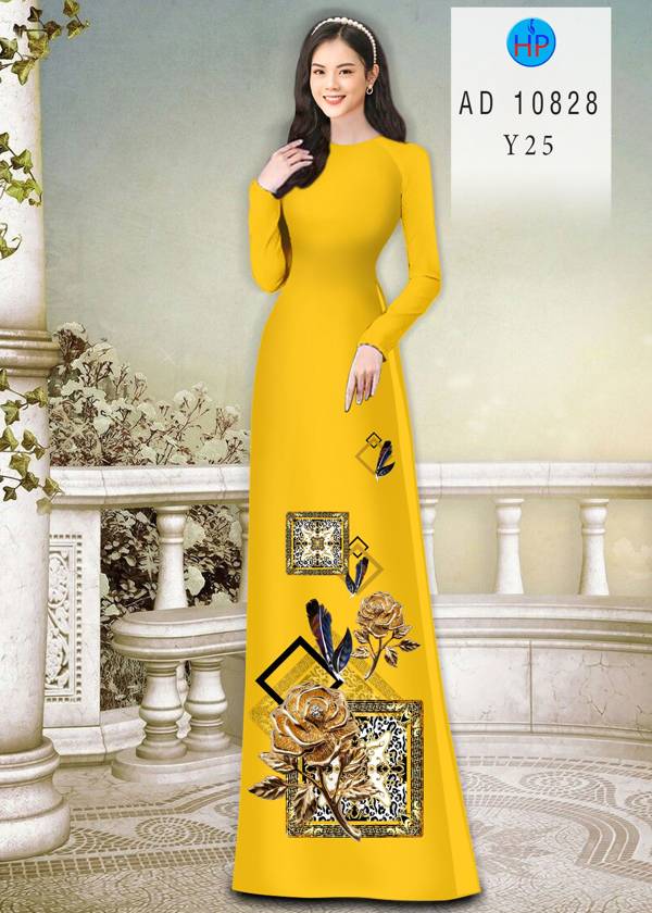 Vải Áo Dài Hoa Hồng Mới Ra AD 10828 44 Vải Áo Dài Hoa Hồng Mới Ra AD 10828