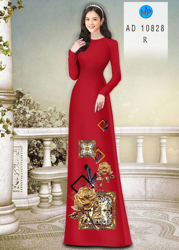 Vải Áo Dài Hoa Hồng Mới Ra AD 10828 47 Vải Áo Dài Hoa Hồng Mới Ra AD 10828