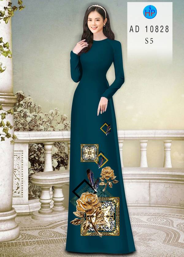 Vải Áo Dài Hoa Hồng Mới Ra AD 10828 46 Vải Áo Dài Hoa Hồng Mới Ra AD 10828