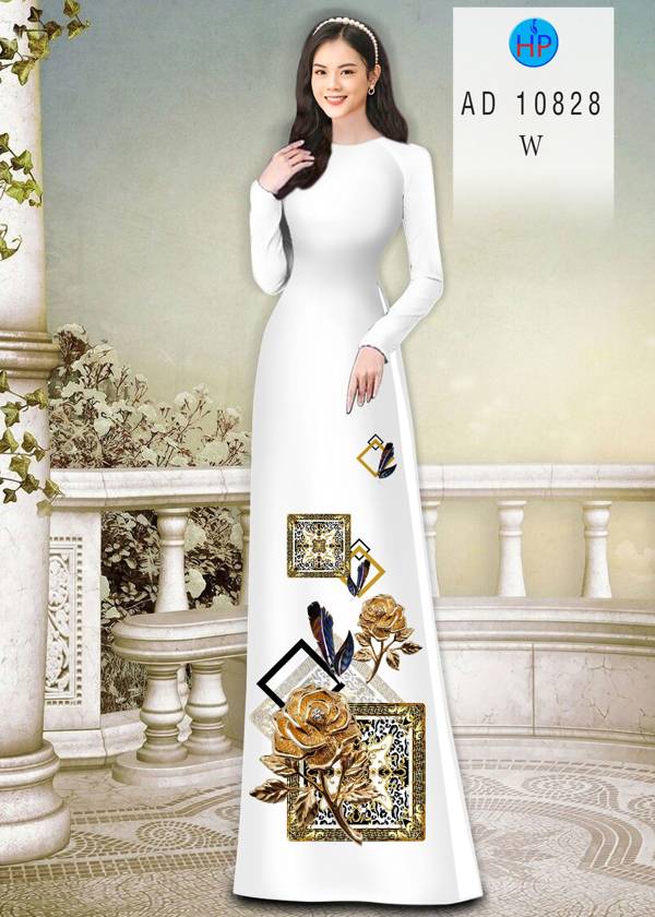 Vải Áo Dài Hoa Hồng Mới Ra AD 10828 49 Vải Áo Dài Hoa Hồng Mới Ra AD 10828