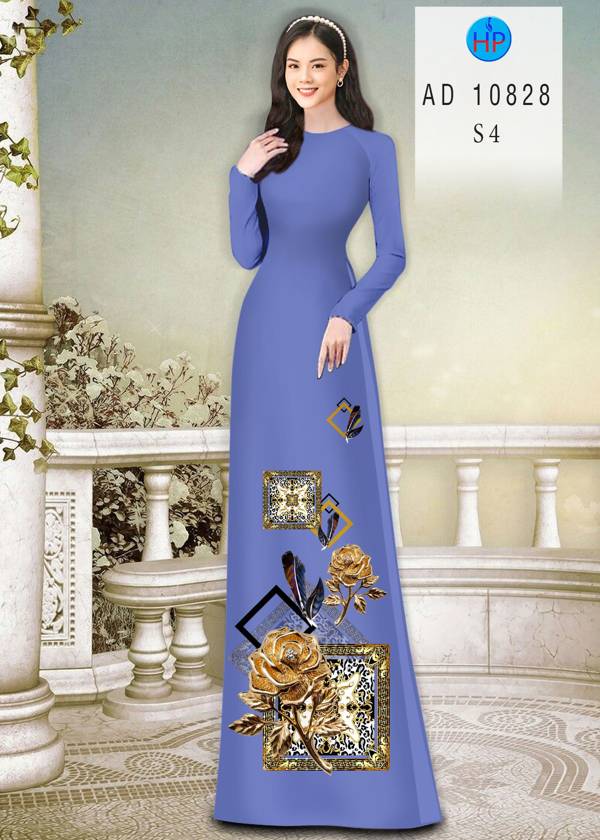 Vải Áo Dài Hoa Hồng Mới Ra AD 10828 51 Vải Áo Dài Hoa Hồng Mới Ra AD 10828