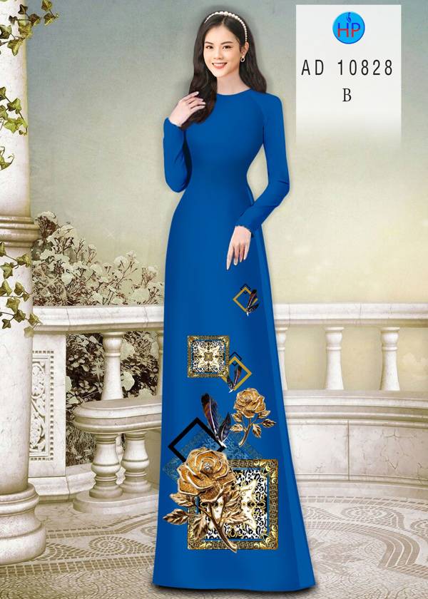 Vải Áo Dài Hoa Hồng Mới Ra AD 10828 52 Vải Áo Dài Hoa Hồng Mới Ra AD 10828