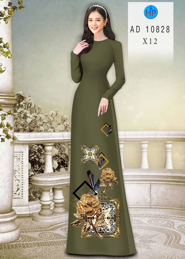 Vải Áo Dài Hoa Hồng Mới Ra AD 10828 53 Vải Áo Dài Hoa Hồng Mới Ra AD 10828