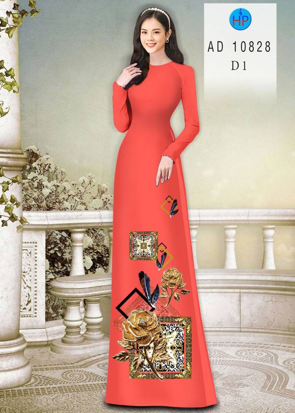 Vải Áo Dài Hoa Hồng Mới Ra AD 10828 55 Vải Áo Dài Hoa Hồng Mới Ra AD 10828