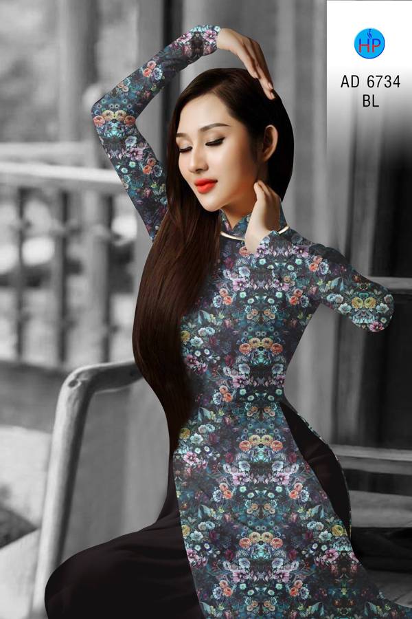 Vải Áo Dài Hoa Nhí Thiết Kế 2021 AD 6734