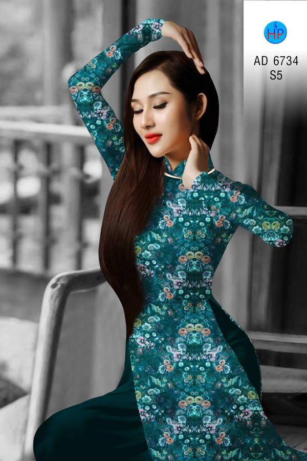 Vải Áo Dài Hoa Nhí Thiết Kế 2021 AD 6734