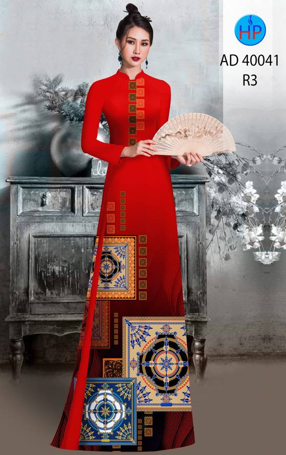 Vải Áo Dài Hoa Văn Kiểu Mới AD 40041 41 Vải Áo Dài Hoa Văn Kiểu Mới AD 40041