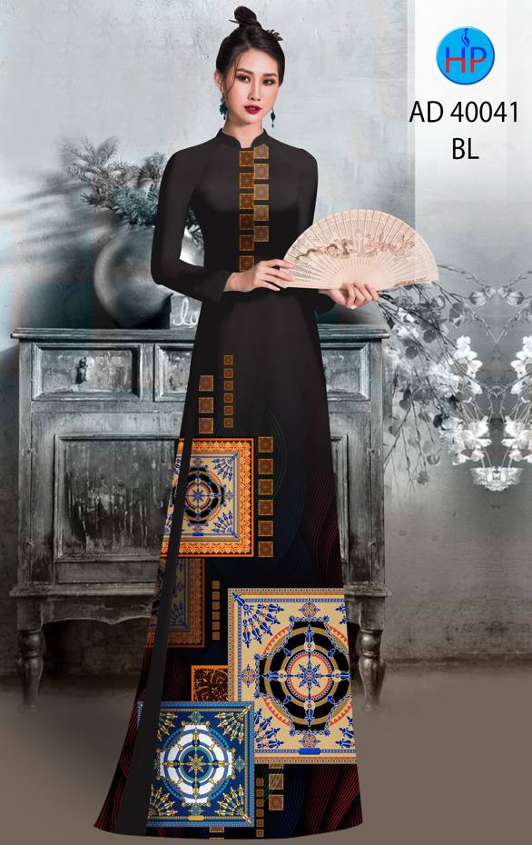 Vải Áo Dài Hoa Văn Kiểu Mới AD 40041 54 Vải Áo Dài Hoa Văn Kiểu Mới AD 40041