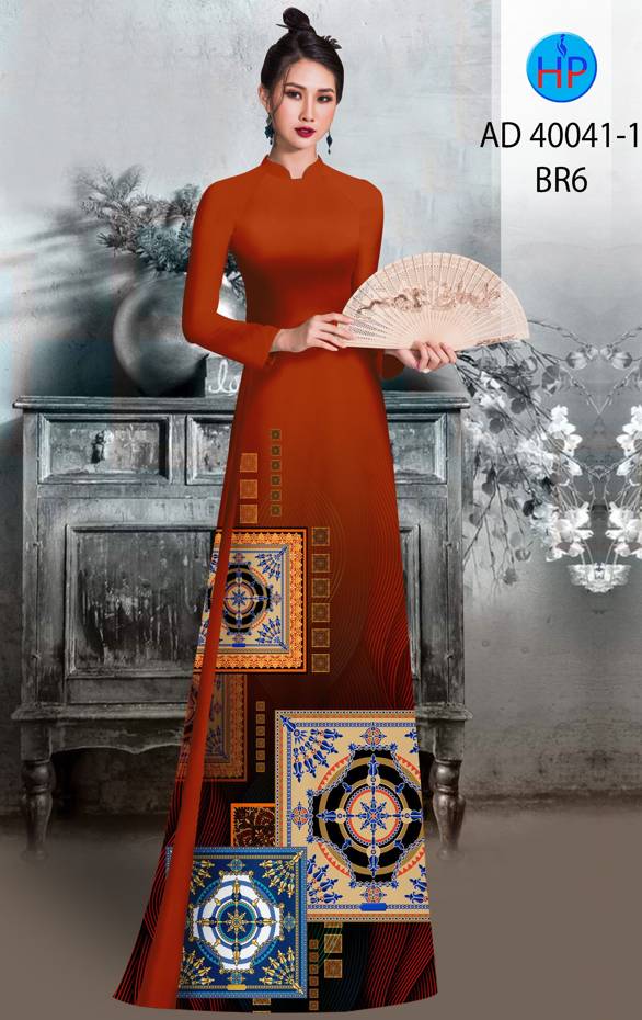 Vải Áo Dài Hoa Văn Kiểu Mới AD 40041 57 Vải Áo Dài Hoa Văn Kiểu Mới AD 40041